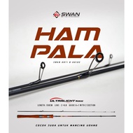 SWAN HAMPALA ST ULTRALIGHT SOLID CARBON 150cm SPINNING Rod (Line Test 2-4lbs)