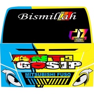 Stiker Truck / Stiker Bismillah /Stiker Kaca Depan Mobil Pick Up /L300