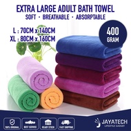 400GRAM BATH TOWEL EXTRA THICK / TUALA MANDI DEWASA / 160CM x 80CM 100% NATURAL MIRCOFIBER / QUICK D