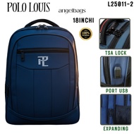 New Collection LouisPOLO Men's Laptop Bag Imported Key Backpack L25011-2 18inch Men's and Women's Ba