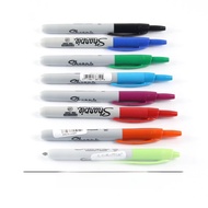 Sharpie Retractable Dry-Proof Marker Pen Click-Type Dust-Free Purification Pen Black Red Orange Gree