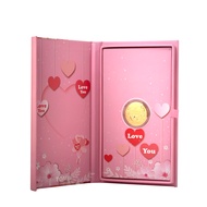 TOMEI Love You Gold Wafer 0.1G, Yellow Gold 9999