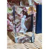 8CM SPORT Crystal block 8CM 3D SPORT Crystal Block/ 3D DIMENSIONS