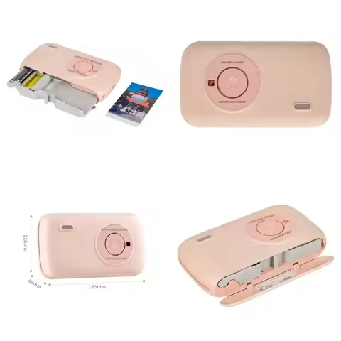 CP2100 Stylish Mini Photo Printer Portable, Wireless Heat Dye Sublimation Instant Image Color Mini I