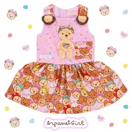 Arpanet girl Pink Bear Dress Point Party/Size 3/4