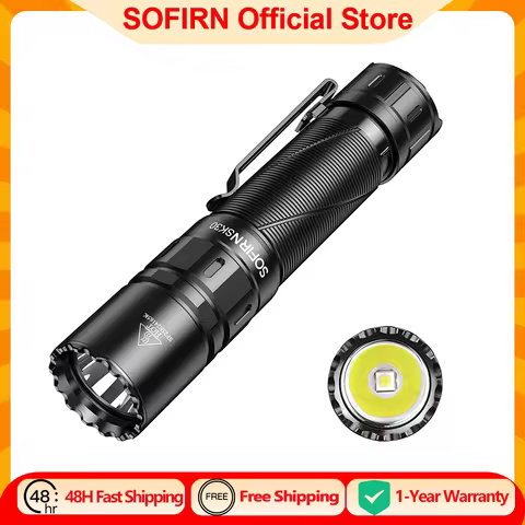SOFIRN SK30 3000LM Tactical Flashlight 6000K SFT70 LED Light 21700 USB C Rechargeable EDC Torch with