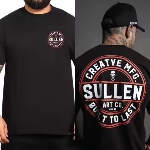 Retro Creative Corp Sullen Tattoo Art T-Shirt 100% Cotton Graphic Tee Men Women Summer Streetwear