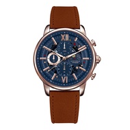 ARIES GOLD BELFAST MOON LEATHER STRAP MEN WATCH G 7013 SERIES