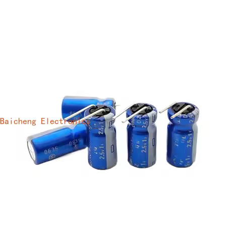 10PCS DZN-2R5D105T 2.5V1.0F Farad Capacitor 1F 2.5V Cut Short Pin