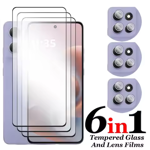 6in1 For Motorola Moto G86 Glass For Moto G56 G86 Power 5G Tempered Glass 2.5D Full Cover Screen Pro