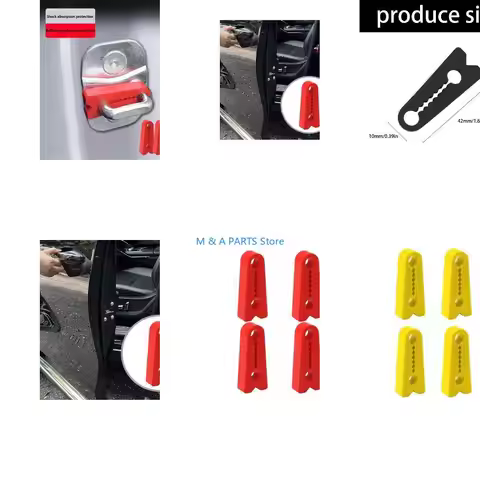 U1JF 4pcs Silicone Buffer Pads Vibration Dampening Universal Lock Shock Absorbers