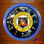 PHILIPPINE ARMY WALLCLOCK Jam Dinding Wall Clock