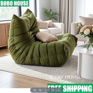 Armless Lazy Sofa TOGO Soft Faux Leather Lounge Chair Lazy Floor Sofa Accent Bean Bag Couch for Livi