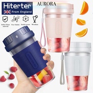 极光官方SG Seller HITERTER 4叶片瓶榨汁机杯便携式迷你搅拌器果汁搅拌器水果防水USBAurora Official SG Seller H