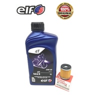 **BUY 1 FREE 1** ELF 4T MAX 20W-50 (1L) ENGINE OIL MINYAK PELINCIR LC135 Y15ZR Y125ZR RXZ SOLARIZ AV