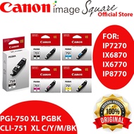 Canon Original CLI-751XL INK (Cyan/Magenta/Yellow/Black) PGI-750 XL PGBK 750 751 751XL 750XL COMBO (