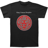 Men's cotton T-shirt King Crimson Men's Discipline Black T-Shirt XX-Large Black