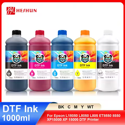 HESHUN Film Transfer Ink DTF Ink For Epson DX5 DX7 4720 5113 XP600 Printhead L8050 ET8550 XP15000 13