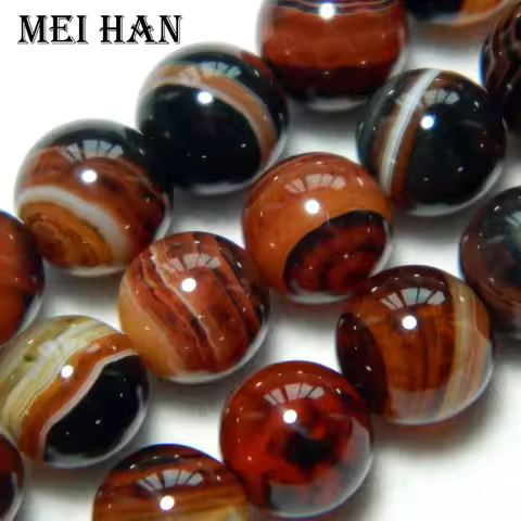 Meihan wholesale dream Onyx agate mix color round beads for jewelry making design DIY