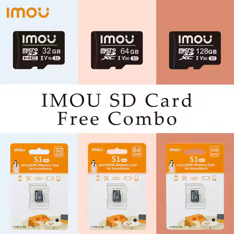 IMOU Free Combo 32G/64G/128G SD Card Memory Card High Speed Exclusive Micro SD XC Card for Surveilla