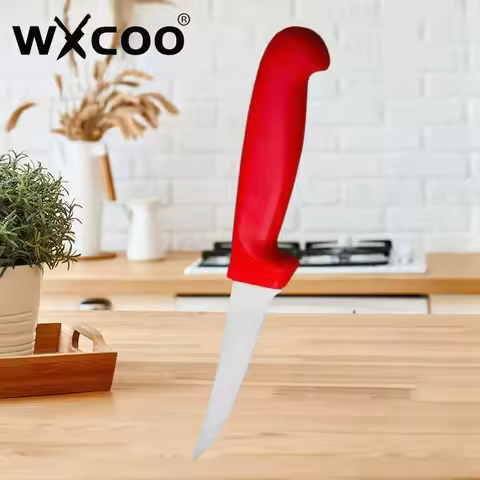 WXCOO Stainless Steel Skinning Knife Meat Butcher Cleaver Kitchen Boning Knife Utility Chef Slicing 