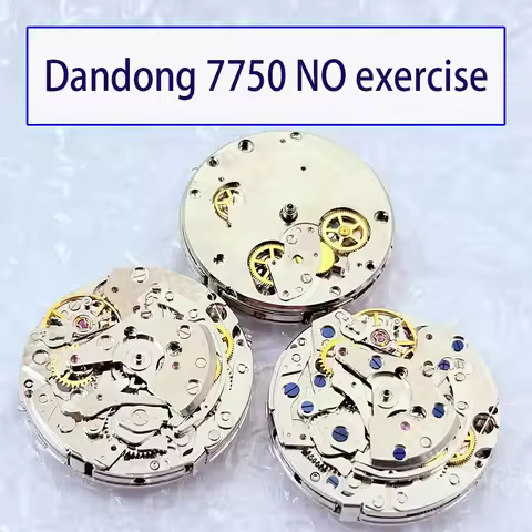 Watch movement made in Dandong China 7750 old movement broken movement available for maintenan 3 6 9