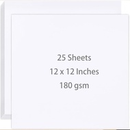 Koogel 25 Sheet White Cardstock, Cover Cardstock Paper, for Invitations, Scrapbooking, Back to Schoo