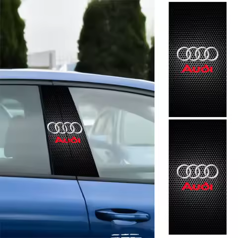 Car Center Pillar Emblem Sticker Auto Door Decorative Sticker For Audi Sline A1 A2 A3 A4 A4L P 8V 8L
