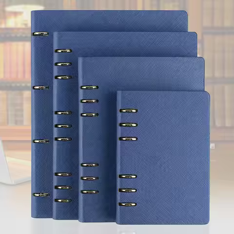 Faux Leather Notebook A4 A6 B5 A5 Spiral Notebook Planner Agenda 2025 Hard Cover Office Business Not