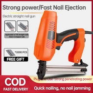 Electric Nail Gun Power Tools 220V Heavy Duty Electric Gun Tacker Straight Nail Gun Original Electri