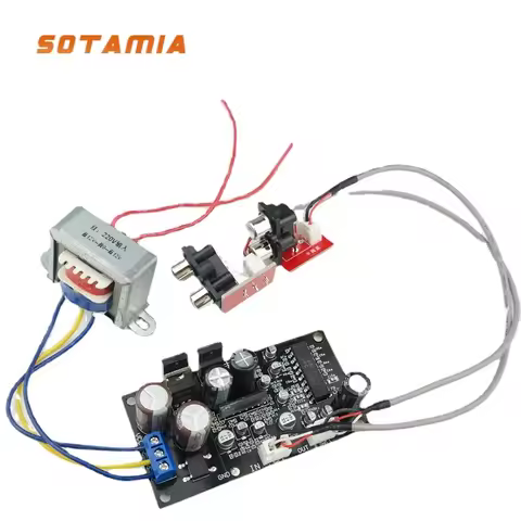 SOTAMIA Vinyl Phono Amplifier Preamplifier Board JRC2150BBE Vinyl Turntable MM MC Phonograph Singing