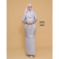 AIDA KURUNG BAJU TUNANG NIKAH KAHWIN WHITE PUTIH LACE