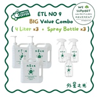 ETL NO9 BIG VALUE COMBO (3pcs 4L NO.9 & 3pcs spray bottle)