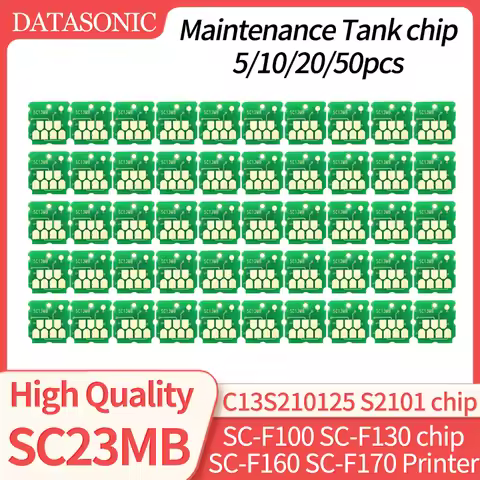 5/10/20/50pcs C13S210125 S2101 SC23MB Maintenance Tank Chip For Epson F100 F130 F160 SC-F100 SC-F130