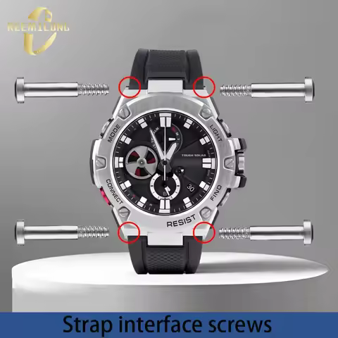 Watchstrap interface screws silver gold black accessories Watch side screws For CASIO Gshock GST-B10