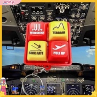 ARINY|  Realistic Cockpit Keychain Egpws Warning Sound Simulator 1 or 2 Pcs Crew Keychain with Egwps