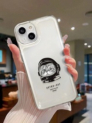 Funda De Teléfono Anticaídas Transparente Con Dibujo De Cabeza De Gato De Dibujos Animados Y Concha Espacial Compatible Con Iphone P14promax/p13/p12/p11/xr/7/8/se2/x/xs/p15, Samsung S24/a03s, A03 Core, A04, A12, A13, A14, A21s, A22, A23, A24, A32, A33, A34, A5, A51, A52, A53, A54, A71, A72, A73, S20fe, S21, S22 Y La Serie Xiaomi Redmi (redmi 9, 9a, 10a, 10c, Note9, Note10, Note11, Note12, 12, 12c)