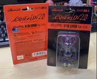 全新現貨!!! EVA 初號機 100% Bearbrick 夜間戰鬥 Ver. (G.I.D) 夜光版 - Medicom Toy be@rbrick - 碇真嗣 綾波麗 明日香 新世紀福音戰士 E