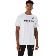 ASICS : 2091A748.100 TF GRAPHIC SHORT SLEEVE TOP MEN CPS ผู้ชาย เสื้อคอกลม ของแท้ BRILLIANT WHITE