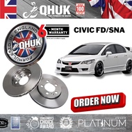 QHUK Disc Brake Rotor(FRONT SET) - HONDA CIVIC FD / SNA