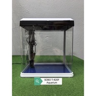 SOBO T-820F Mini Aquarium (White/ Red). Aquarium Ikan Kecil.
