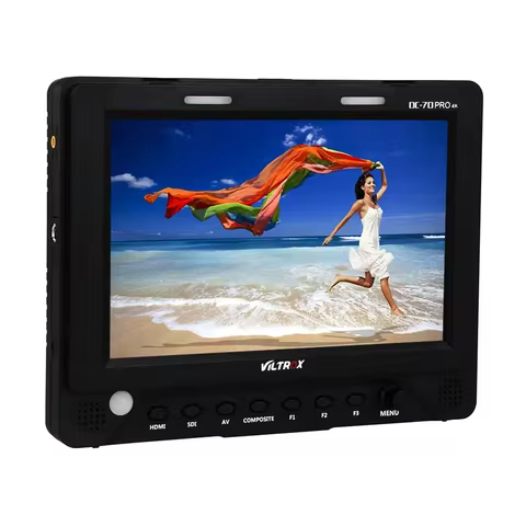 VILTROX 7 Inches DC-70PRO IPS Screen Field Video Monitor Full HD 1920x1200 4k Input SDI AV With Hist