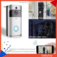 BABY V5 Video Doorbell Sensitive Recording Night Vision Home Outdoor Wireless Electronic Peephole Doorbell for Home