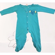 Baby Boy Clothes / Baju Bayi Lelaki / 男婴衣服 / Next Cute Baby Elephant Blue Turcoise Romper (9-12m) Pr