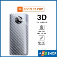 Poco F2 Pro 3D Carbon pattern back sticker with good heat dissipation - Xiaomi Poco F2 Pro Carbon pa