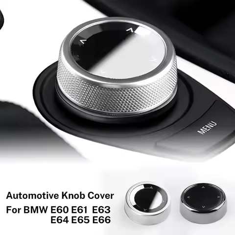 For BMW E60 E60 E61 E63 E64 E66 Car IDrive Multimedia Button Knob Cover Accessories E Chassis One-Bu