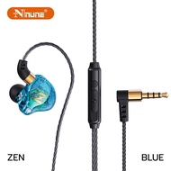 NUNE ZEN หูฟังอินเอียร์ หูฟังหัวงอ 90 องศา aux 3.5mm Earphone in ear Smalltalk หูฟังมีสายไมโครโฟนในต