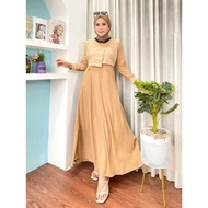 Ralyn - Gamis Brokat Gamis Tile Kombinasi S Gamis Lebaran