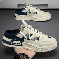 Slip-on Lofter Heel-Free Men's Shoes Summer New Lightweight Breathable Non-Slip Net Panel Shoes Clos