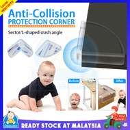 [Ready Stock] Baby Safety Transparent Anti-Collision Table Corner Guard Protector Edge Bumpers Table Cabinet Protection Angle 硅胶防撞角 Pelindung Bucu Meja